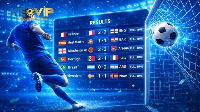 Các con số trên bảng tỷ số có ý nghĩa quan trọng đối với người đam mê trái bóng tròn